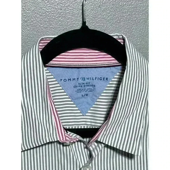 Tommy Hilfiger, Long Sleeve, Slim Fit, Large, Button Down Shirt. - Picture 2 of 6